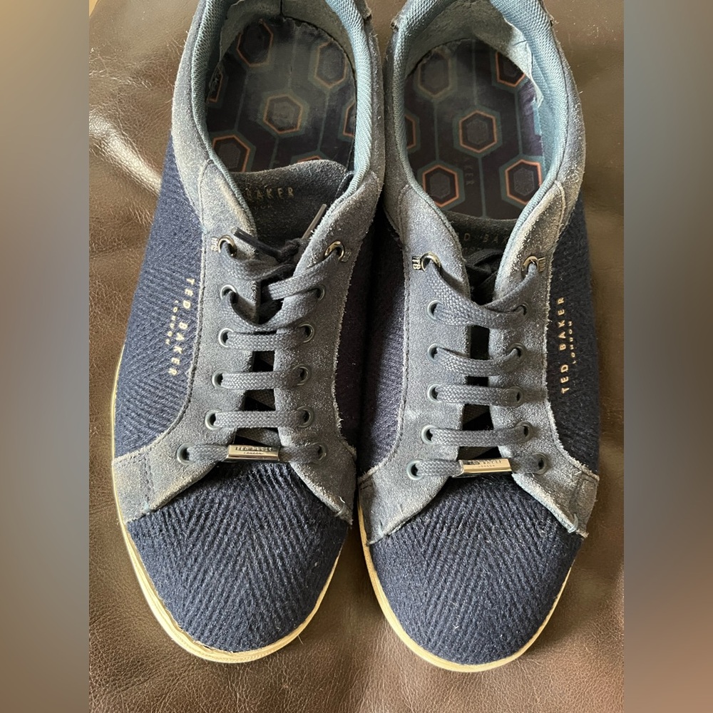 Ted Baker Navy Men's Lace-Up Sneakers
